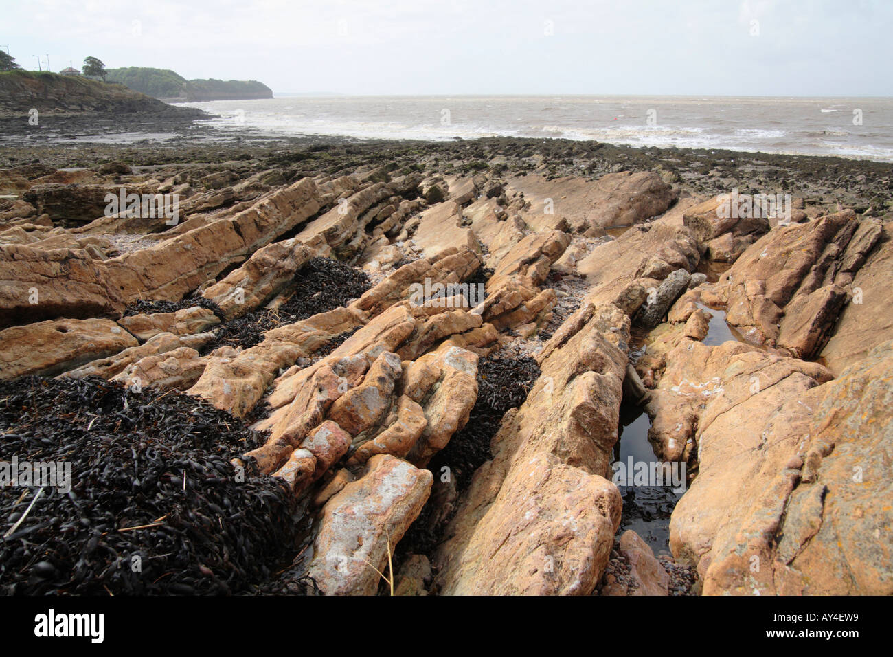 Clevedon sea front, Somerset England Stock Photo