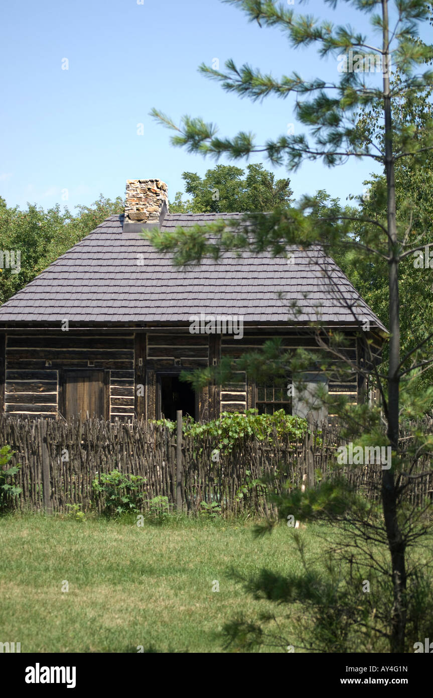 Fur Trader S Cabin At Heritage Hill State Park Green Bay Wi Stock