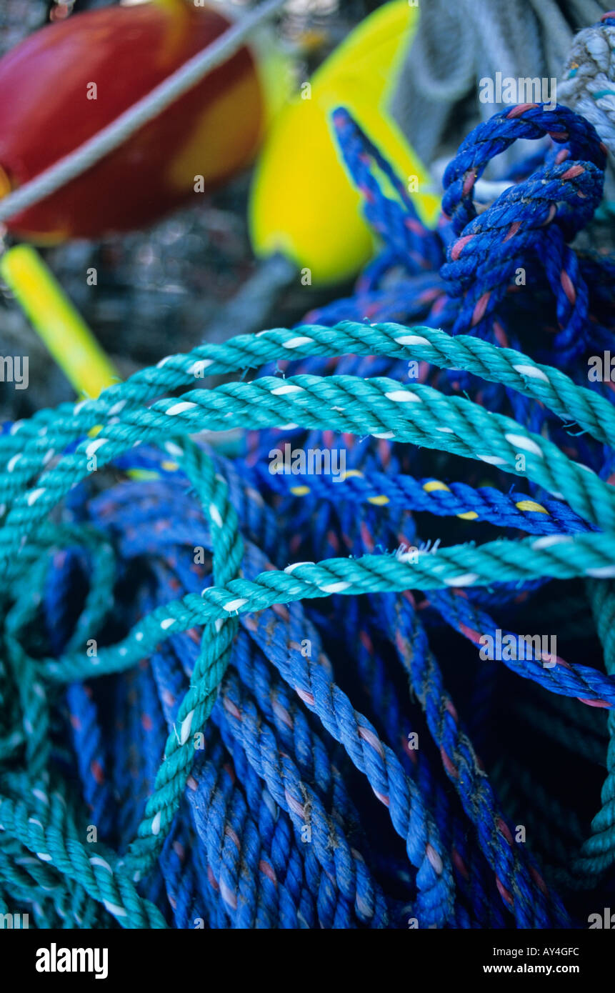 Lobster fishing gear on dock Stock Photo Alamy