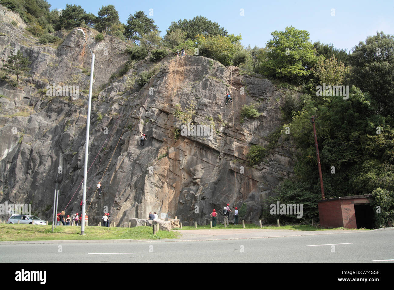 Rock Climbing Avon Gorge Stock Photo Alamy