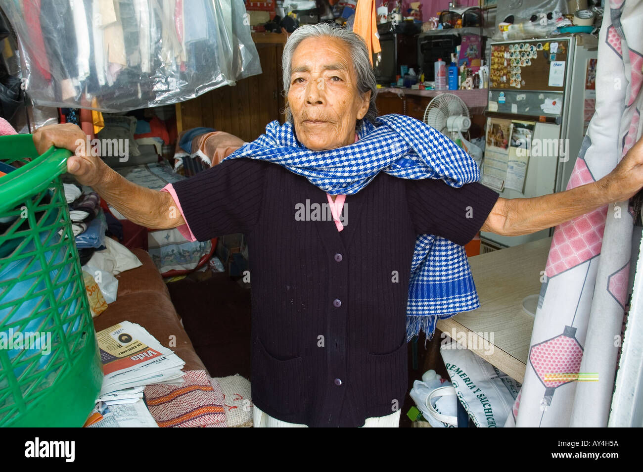 Candida Ortega Miranda 82 lives in a 30 square meter dwelling in the