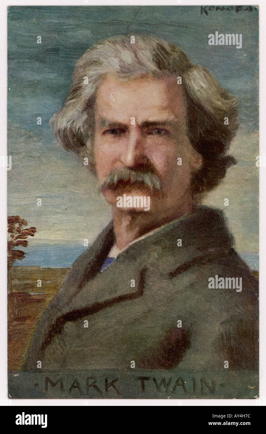 Mark Twain Konopa Pcard Stock Photo