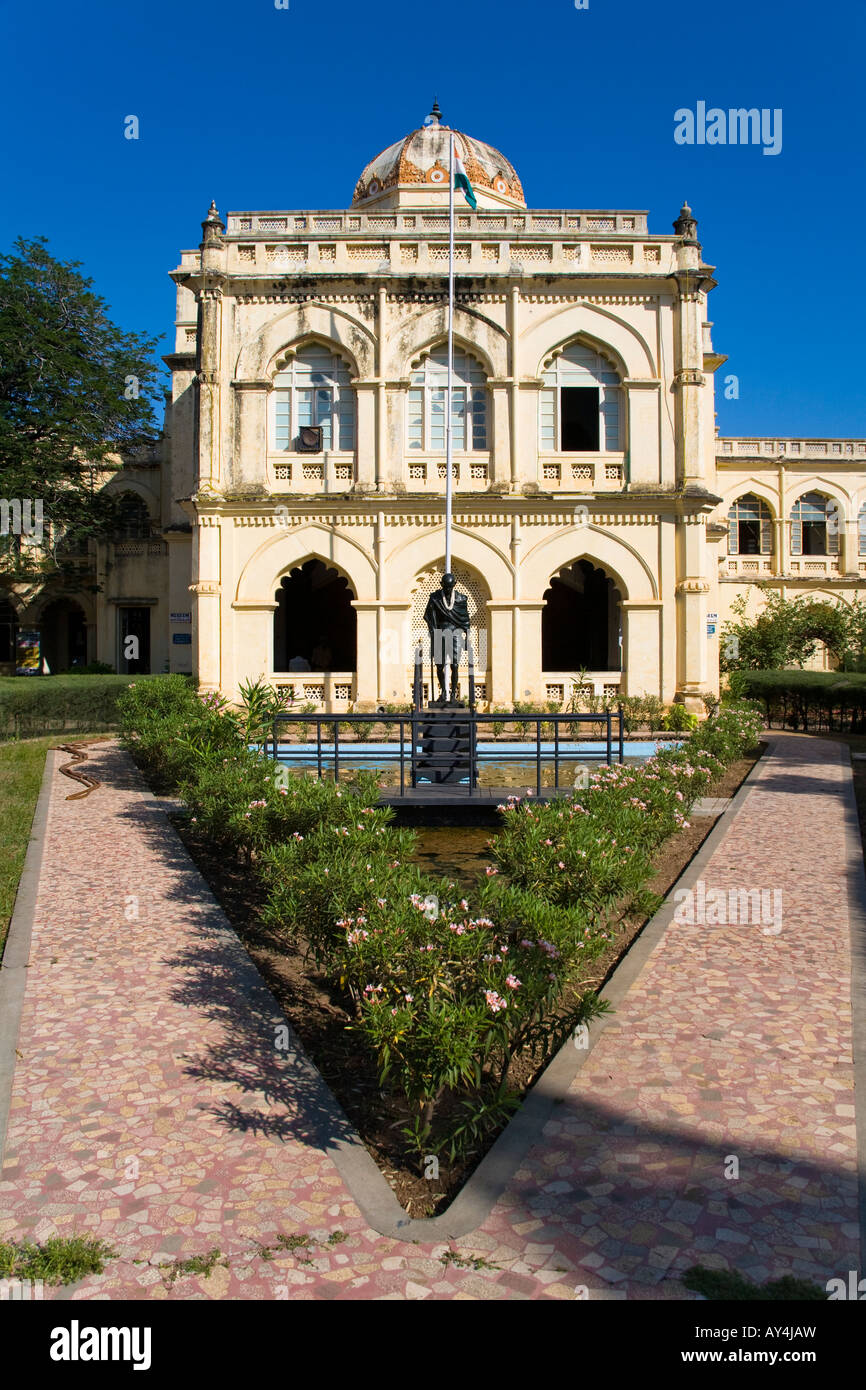 Gandhi Memorial Museum, Tamukkam Palace, Madurai, Tamil Nadu, India Stock Photo