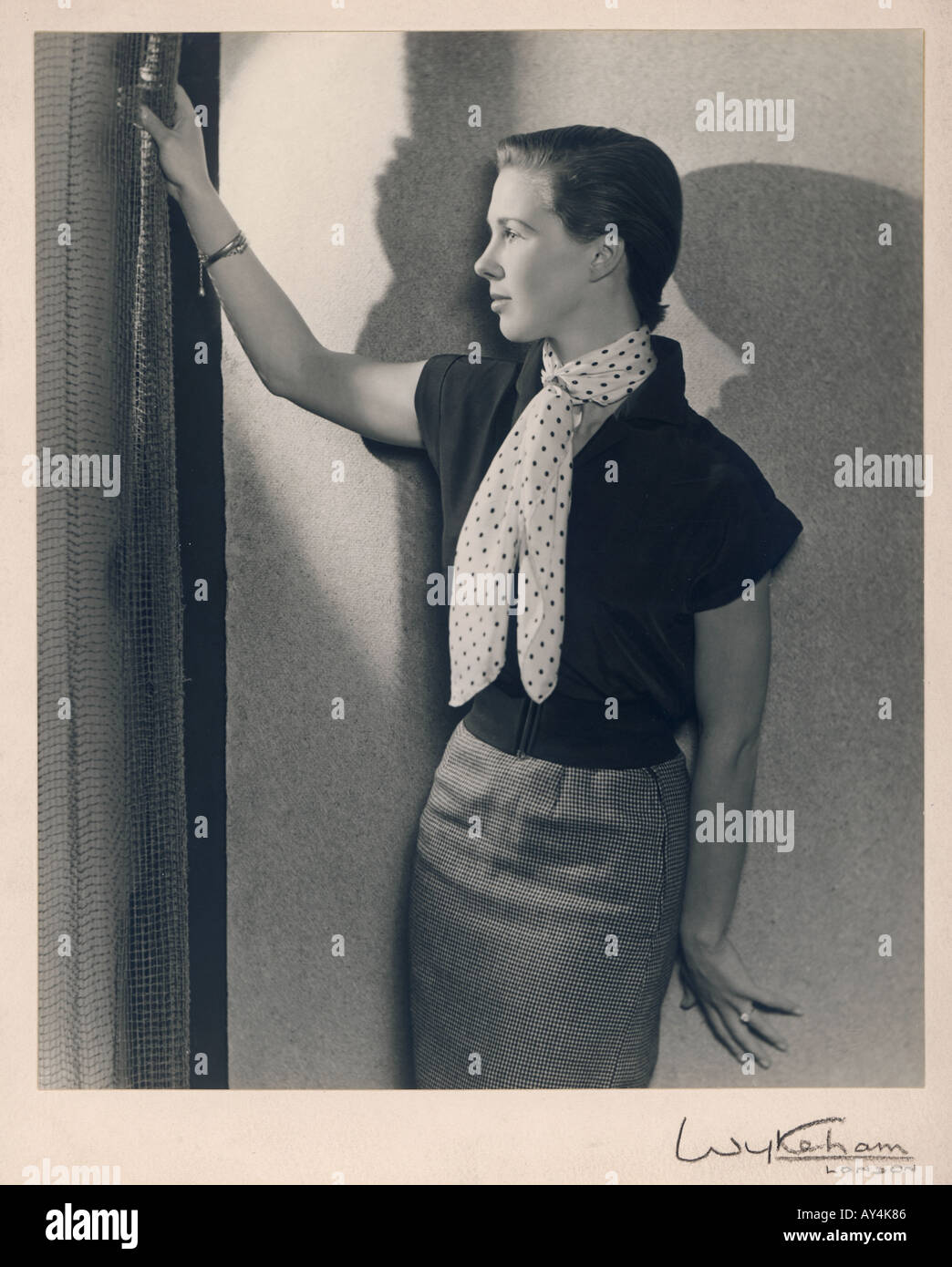 1950s Girl By Wykeham Stock Photo
