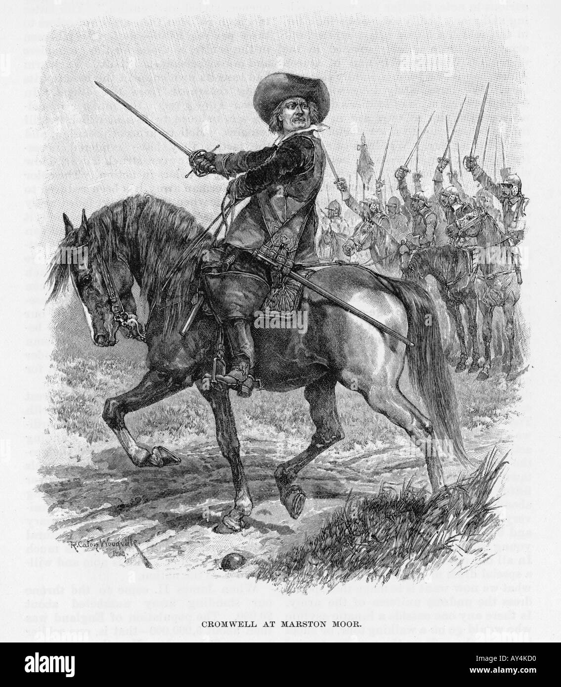 Oliver Cromwell Marston Stock Photo Alamy