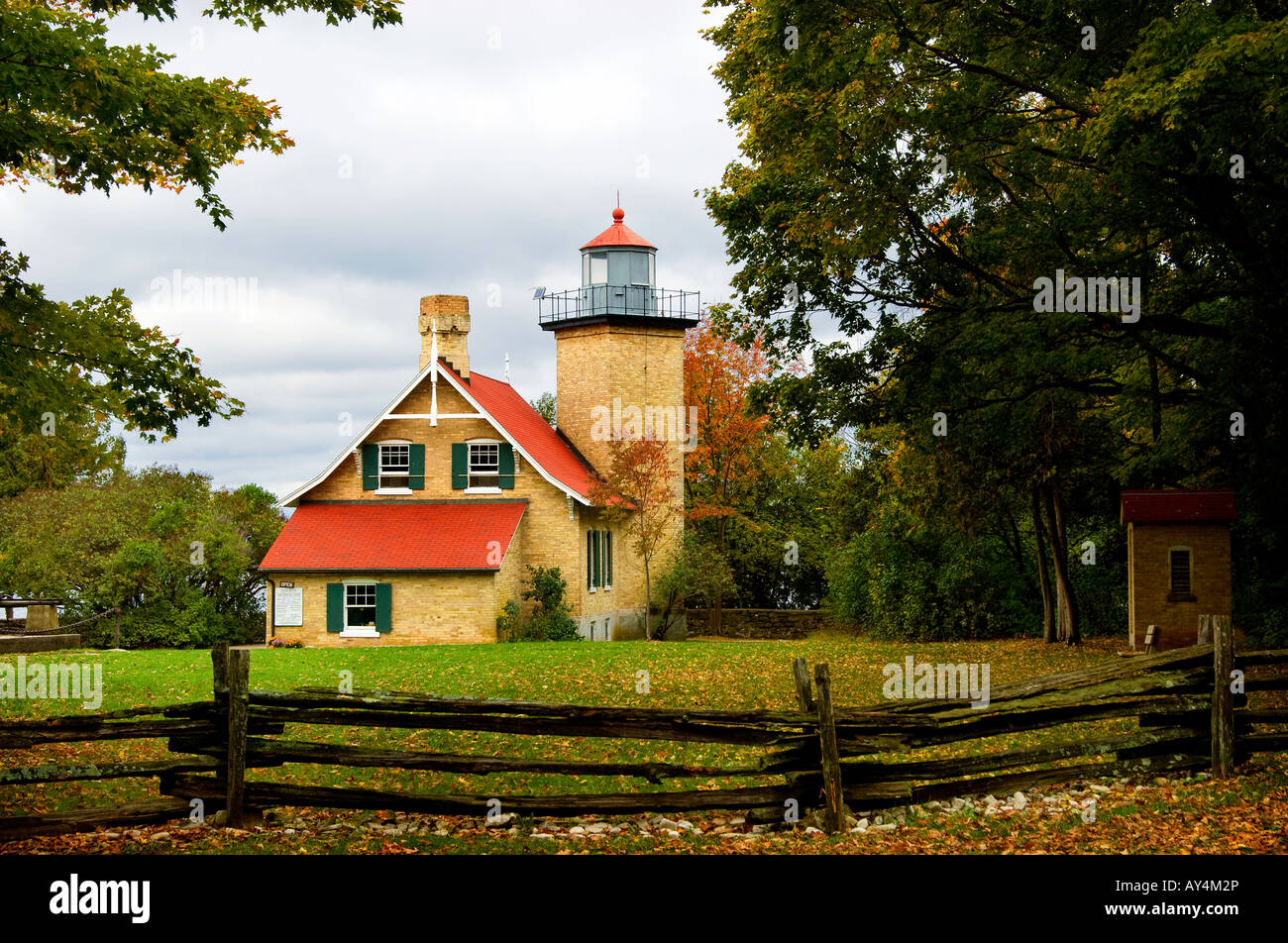 Eagle Bluff Lighthouse 1868 Peninsula State Park Door County Wisconsin ...