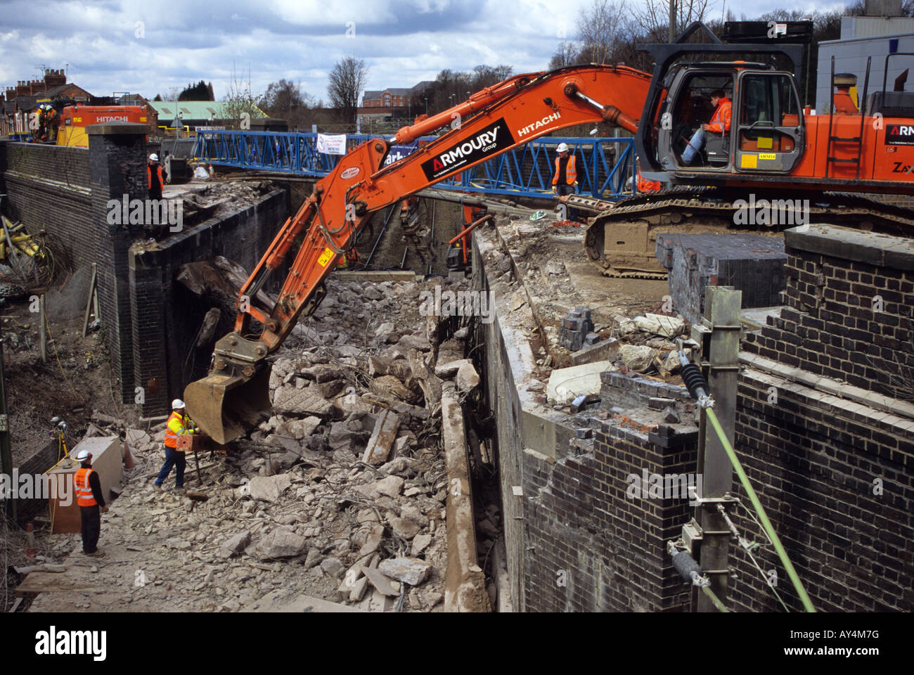 Engineering Works In Crewe Stock Photo Alamy