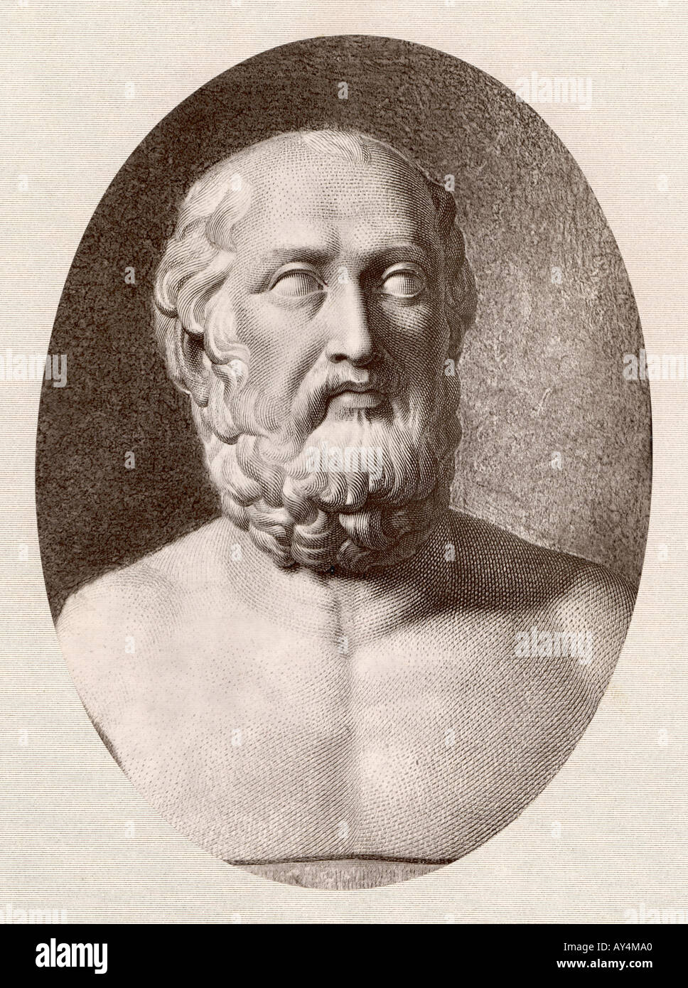Plato Uffizi Bust Stock Photo