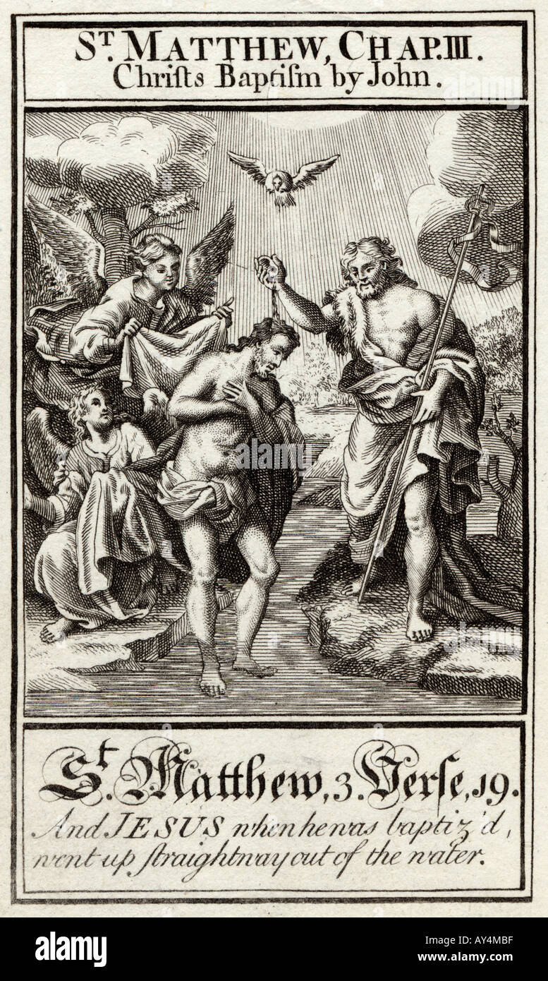 Baptism Of Jesus John Stock Photo - Alamy
