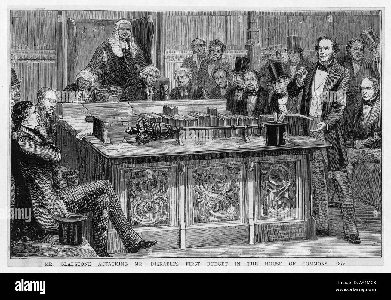 Disraeli First Budget Stock Photo