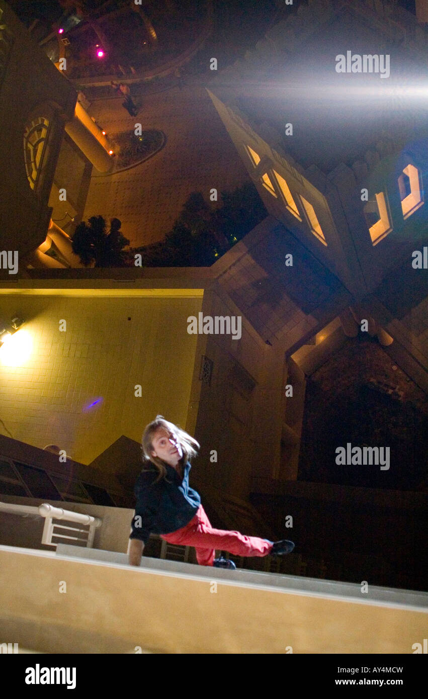 Alain Robert, Spiderman, French urban free solo climber Stock Photo
