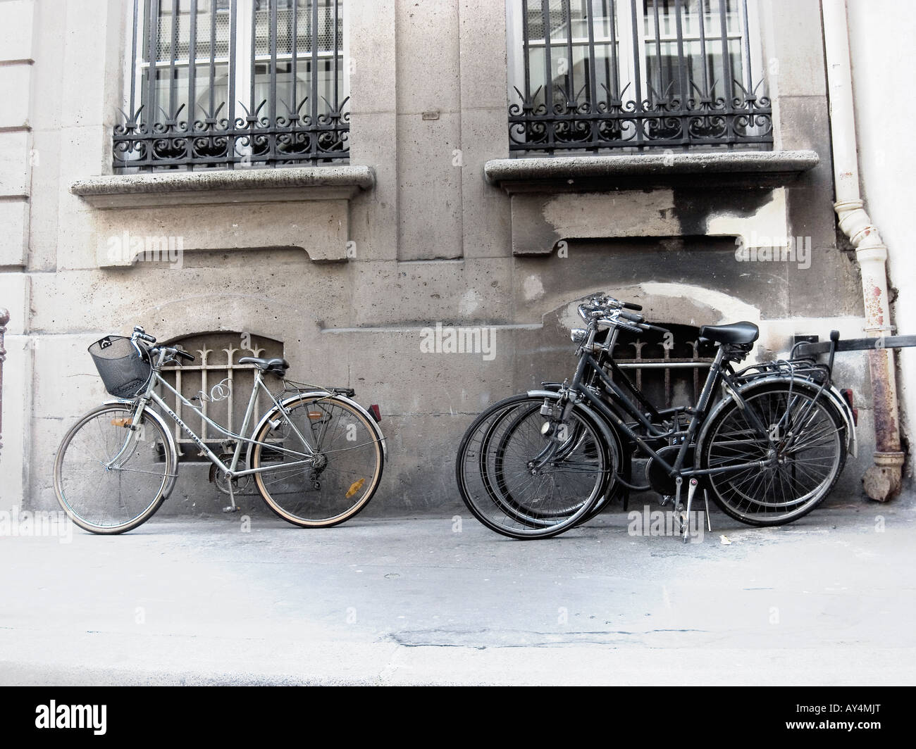 Paris Bike Stock Photo