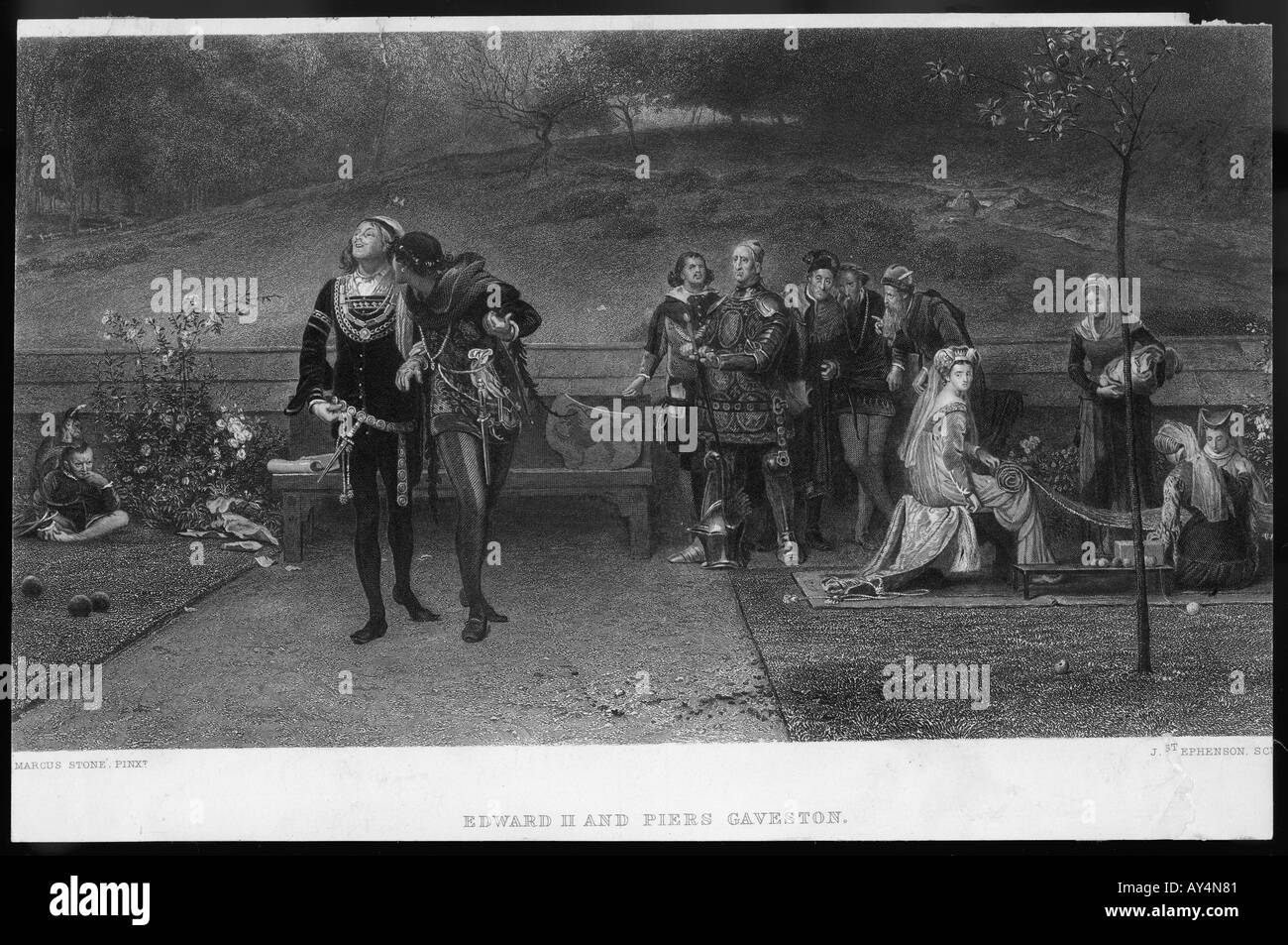 Edward ii his companion hi-res stock photography and images - Alamy