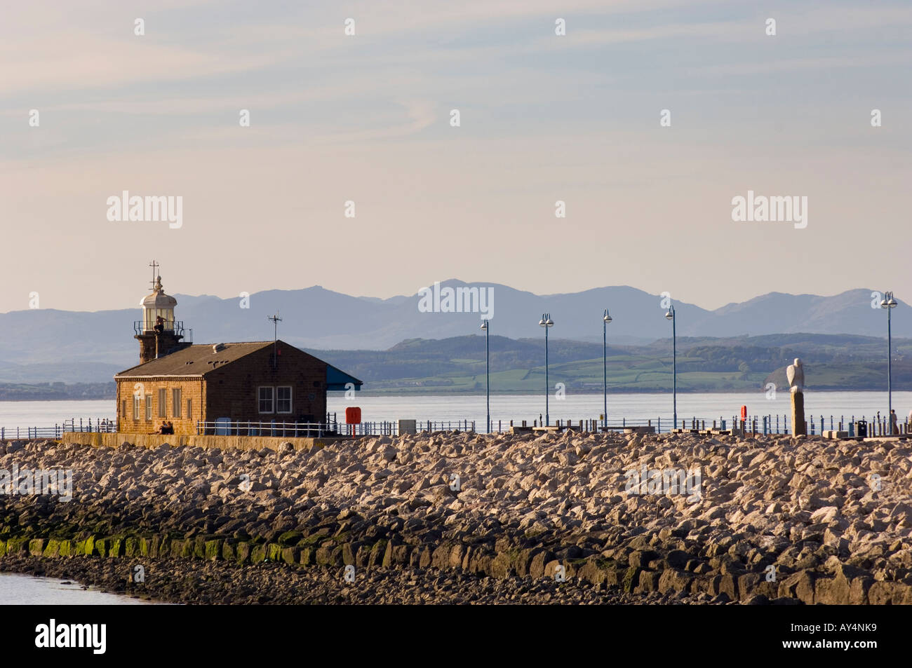 The Stone Jetty Morecambe with Morecambe Bay and Lakeland Fells beyond