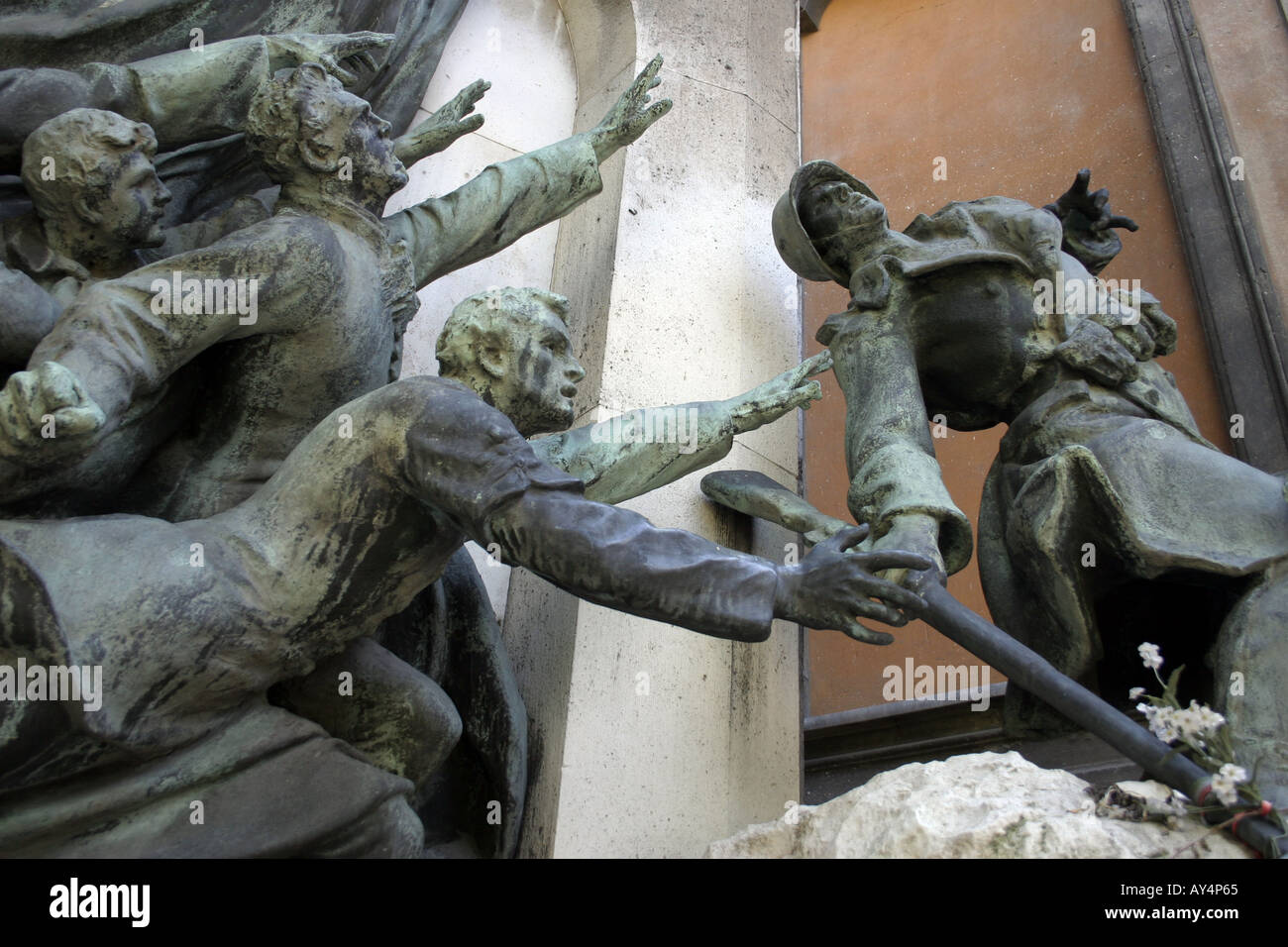 War and conflicts statue Budapest Stock Photo