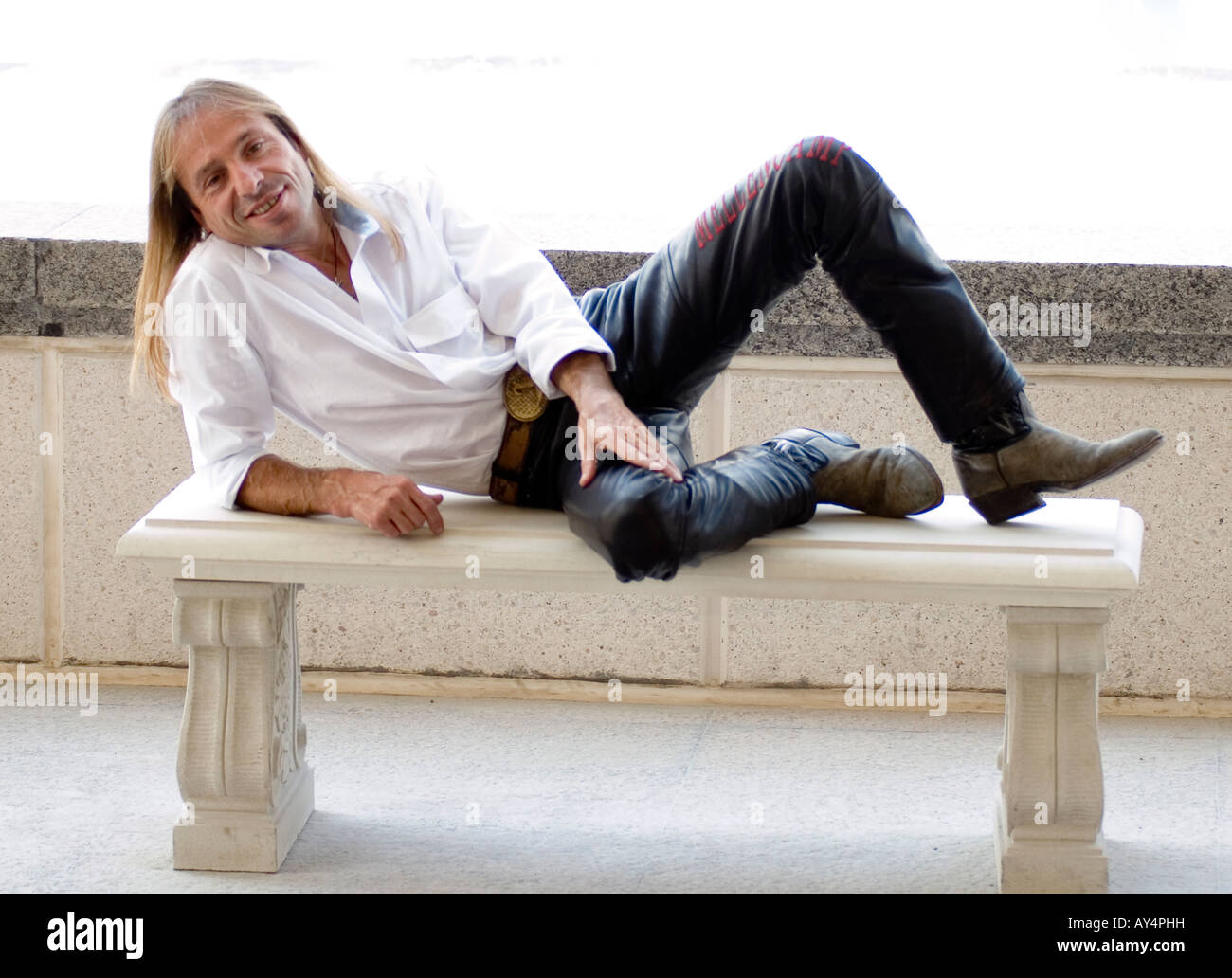 Alain Robert, Spiderman, French urban free solo climber Stock Photo - Alamy