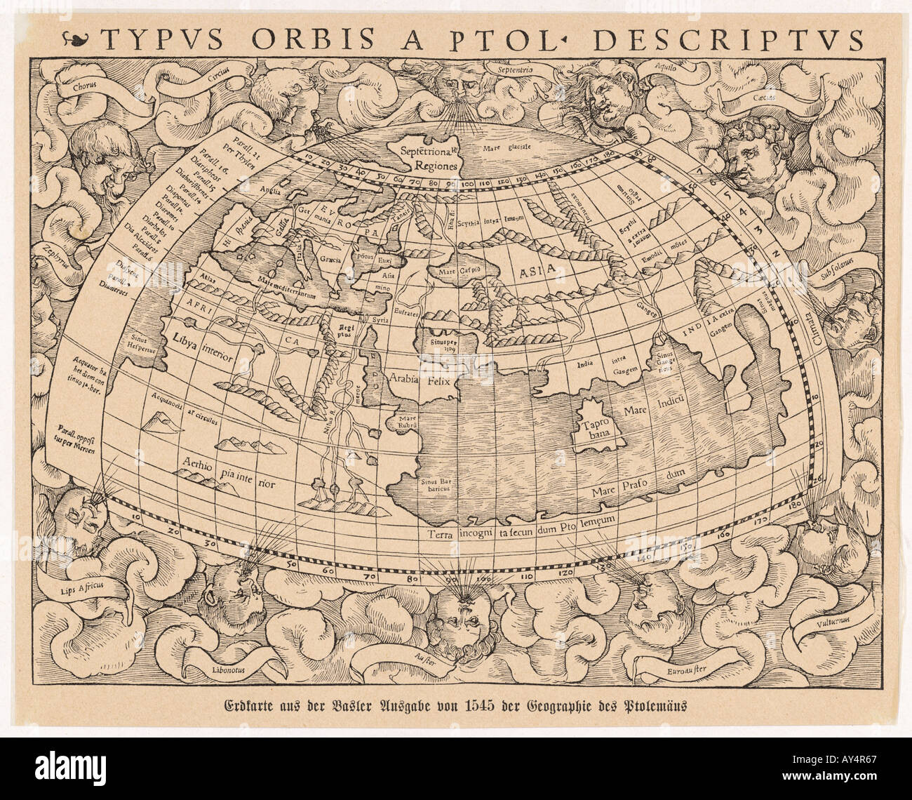 Ptolemy map hi-res stock photography and images - Alamy