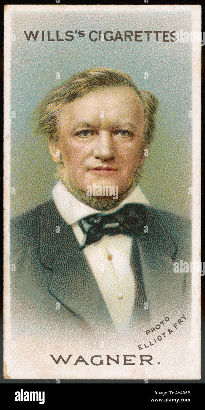 Wagner Cigarette Card Stock Photo