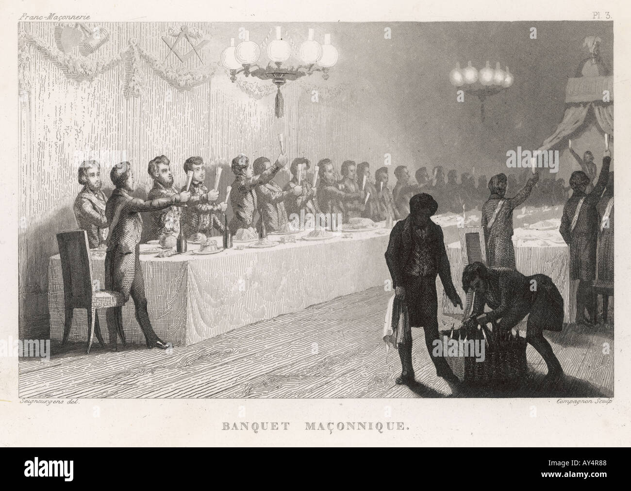 A Masonic Banquet Stock Photo - Alamy