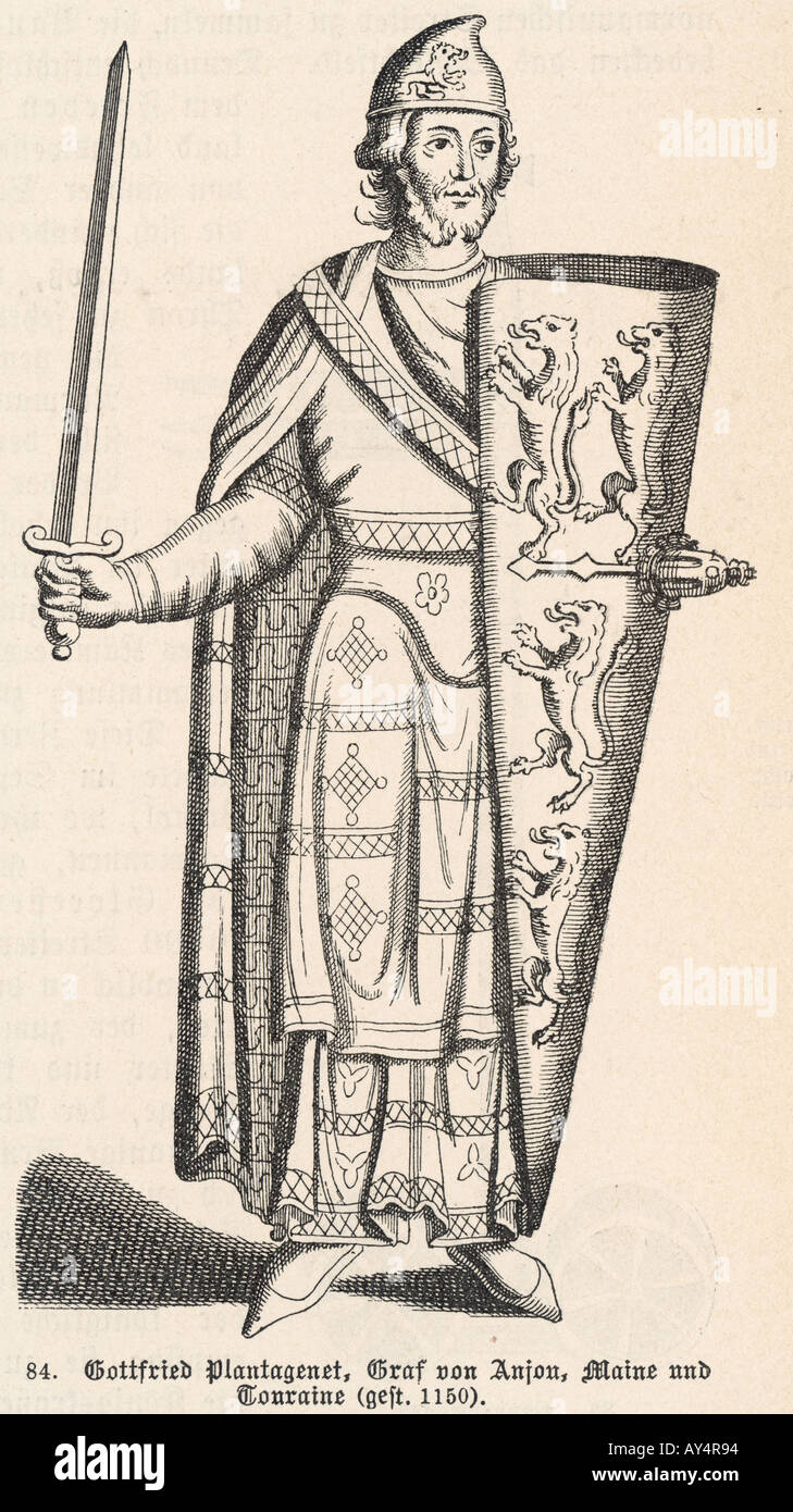 Geoffrey Of Anjou Stock Photo Alamy