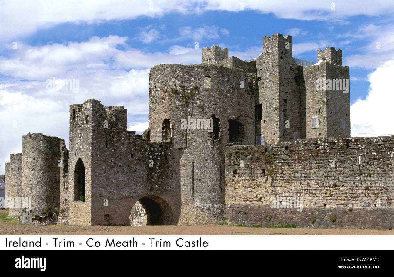 Ireland Trim Co Meath Trim Castle Stock Photo Alamy