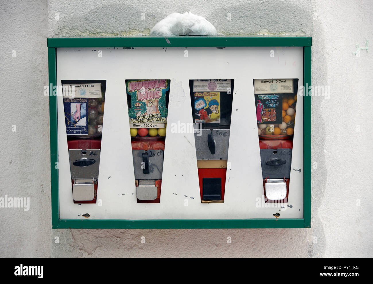 Wall mounted sweet machine Stock Photo - Alamy