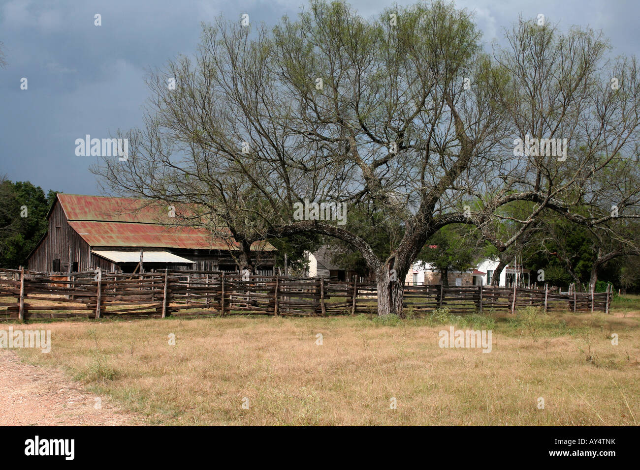 Historic farm on LBJ ranch Johnson City Texas Stock Photo Alamy