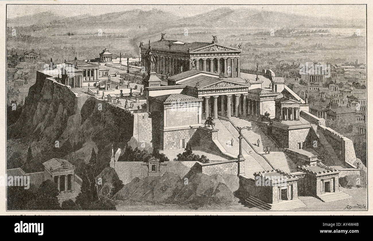 Greece Athens Acropolis Stock Photo