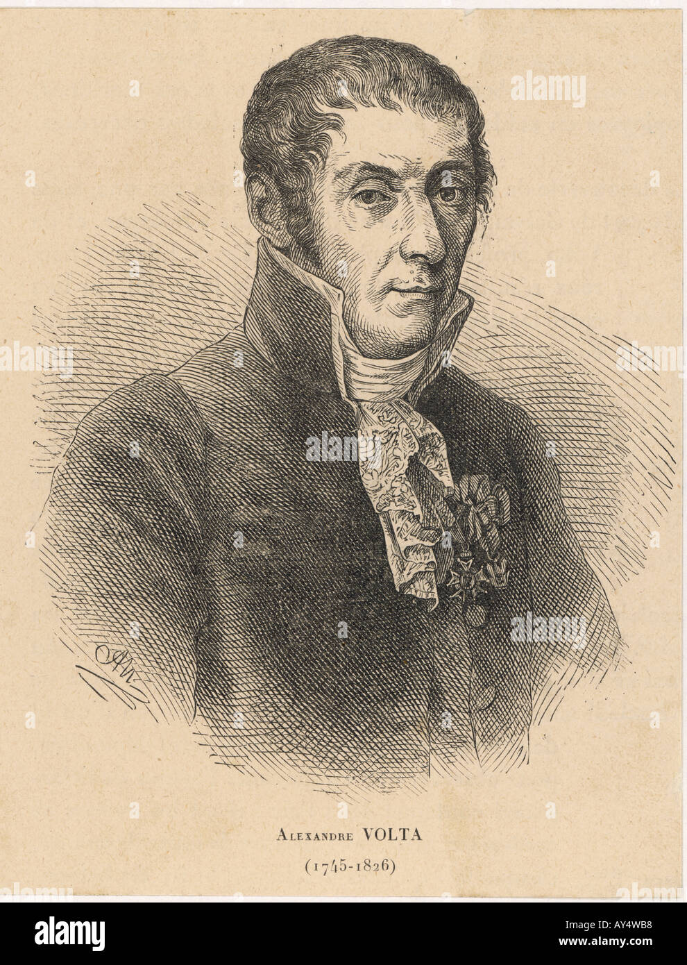 Alessandro Volta Stock Photo