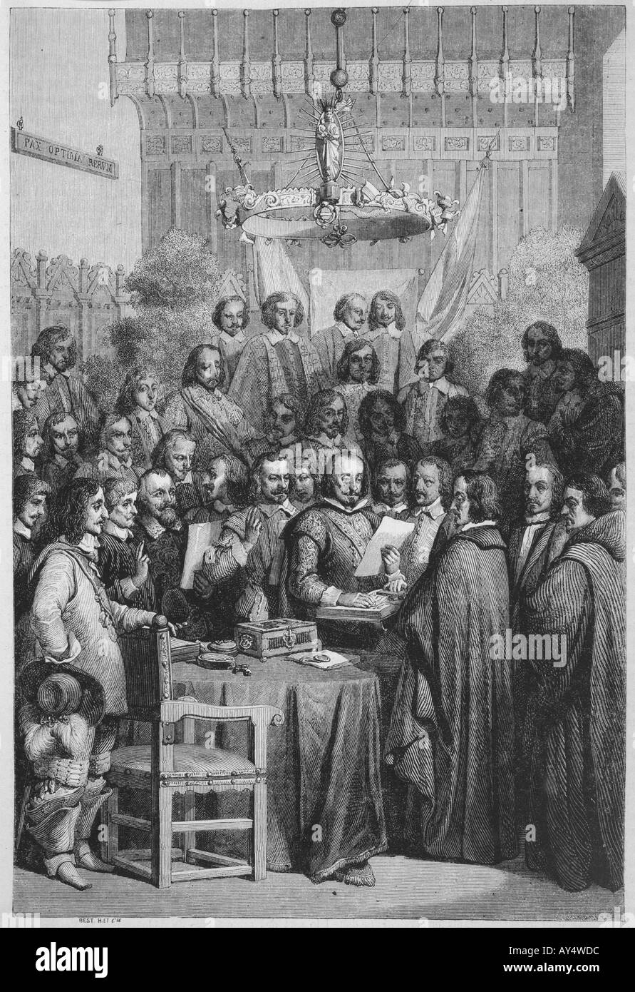 Treaty Of Westphalia Stock Photo