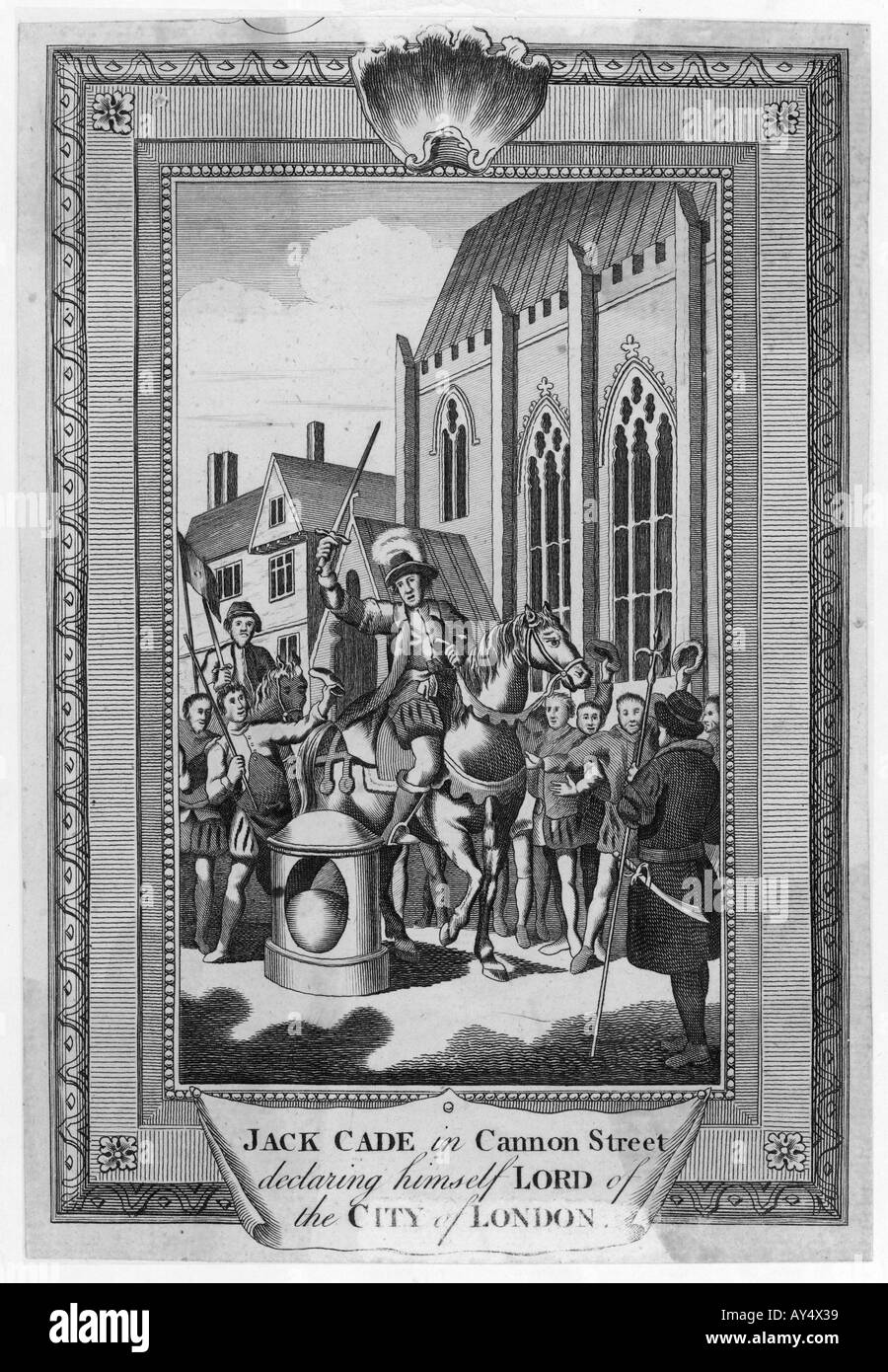 Jack Cades Rebellion Stock Photo