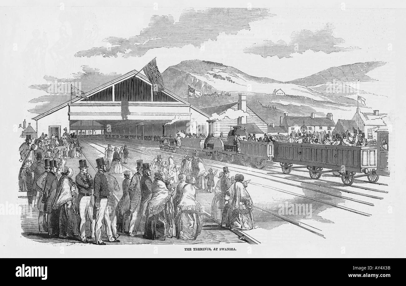 Swansea rail station Black and White Stock Photos & Images Alamy