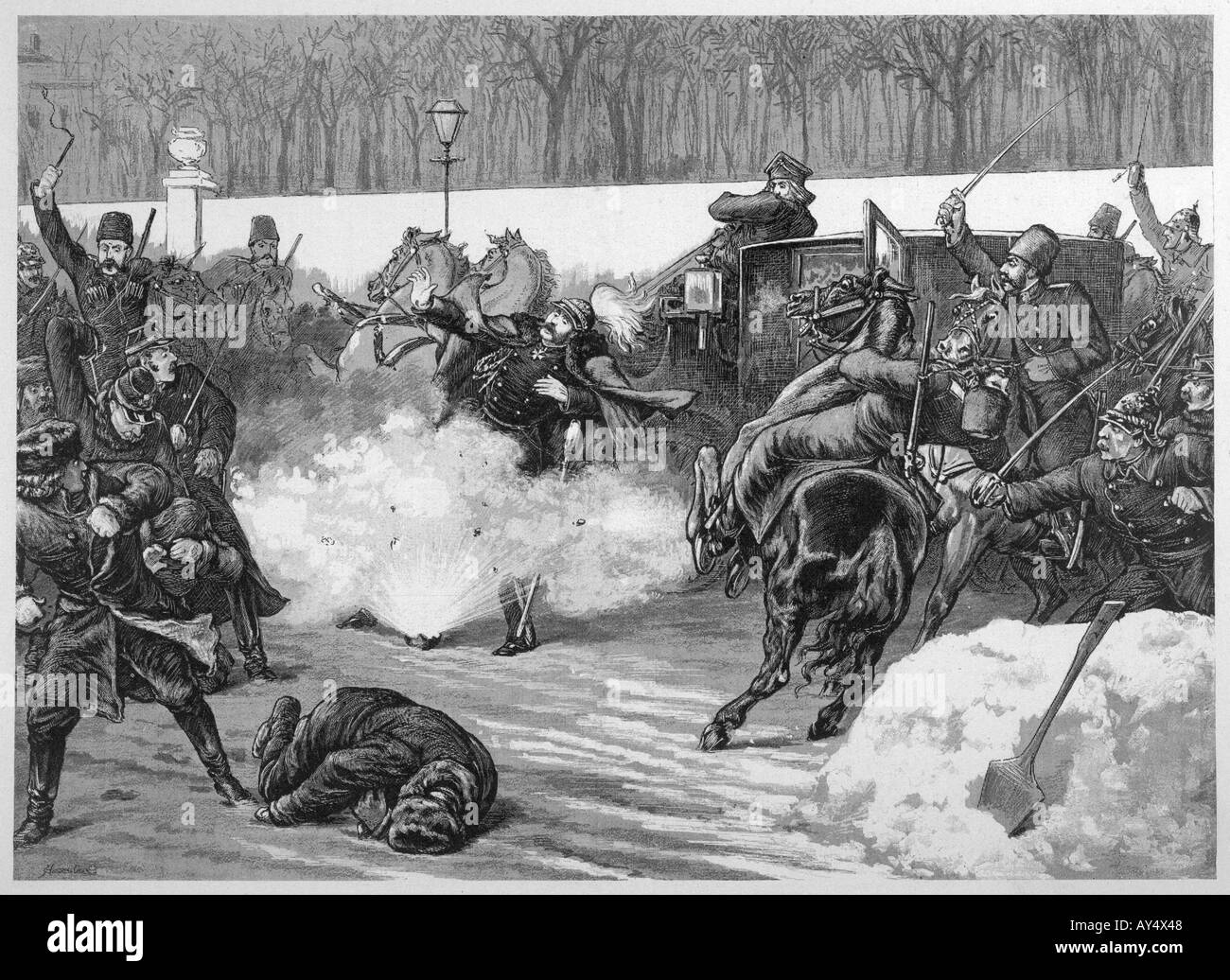 Alexander Ii Killed Stock Photo - Alamy
