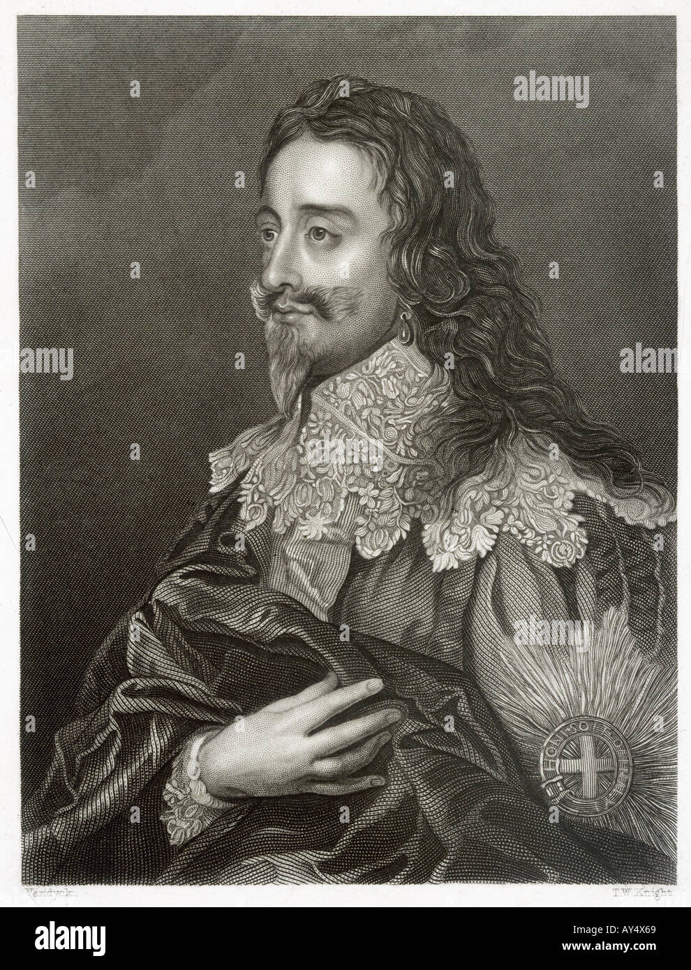 Charles I Knight Stock Photo