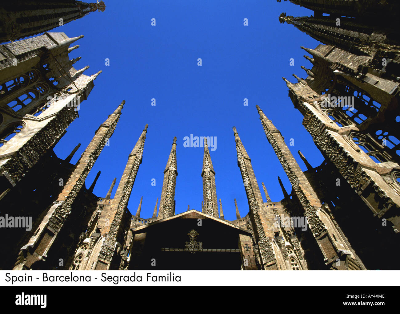 Spain Barcelona Sagrada Familia Spain Stock Photo