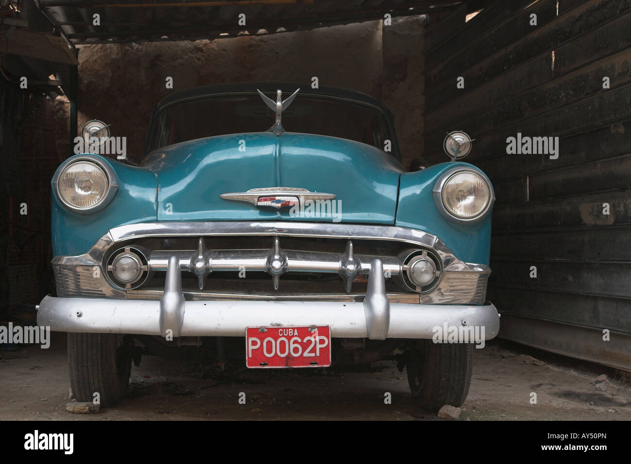 Old Cuban car Stock Photo