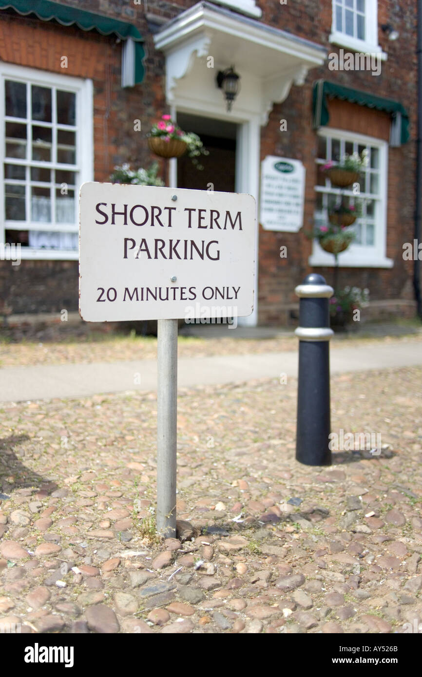 Short term parking sign Stock Photo