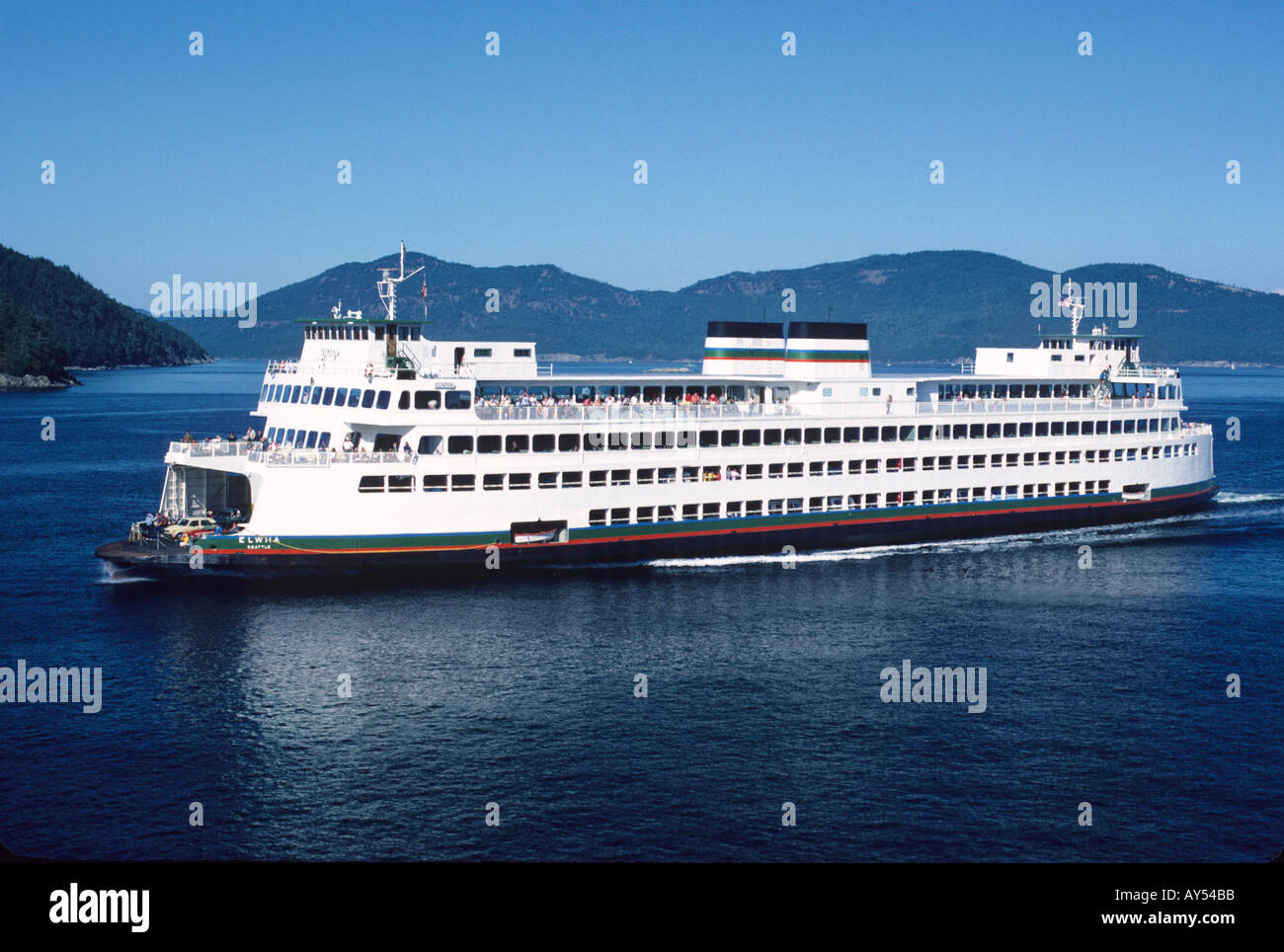 Washington State Ferry in the San Juan Islands Stock Photo - Alamy