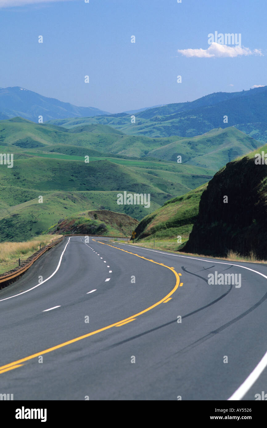 U S Highway 95 at White Bird Hill grade in Idaho Stock Photo Alamy