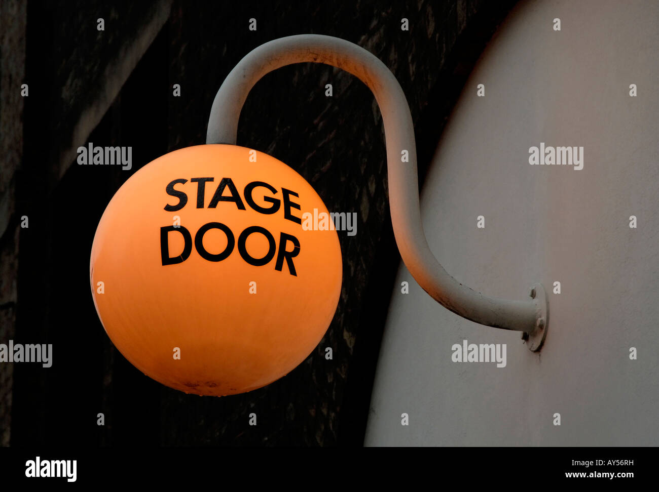 Stage Door illuminated sign, Old Vic Theatre, London, England, Great Britain, United Kingdom, Europe Stock Photo