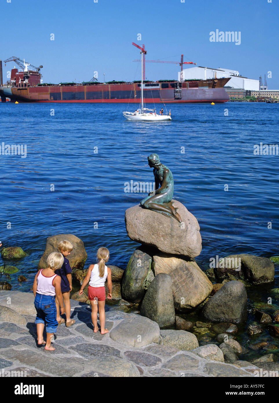 The Little Mermaid Statue Copenhagen Denmark Stock Photo - Alamy