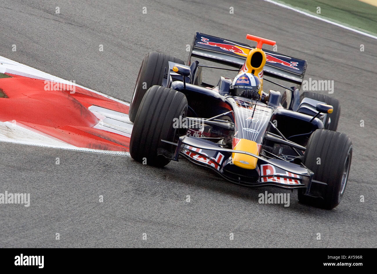 David Coulthard driving for the Red Bull-Renault Formula One team Stock Photo