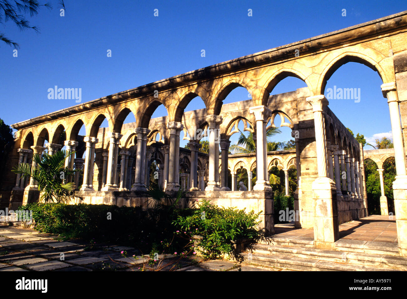 The Cloisters at Sunset Nassau Bahamas Paradise Island Stock Photo Alamy