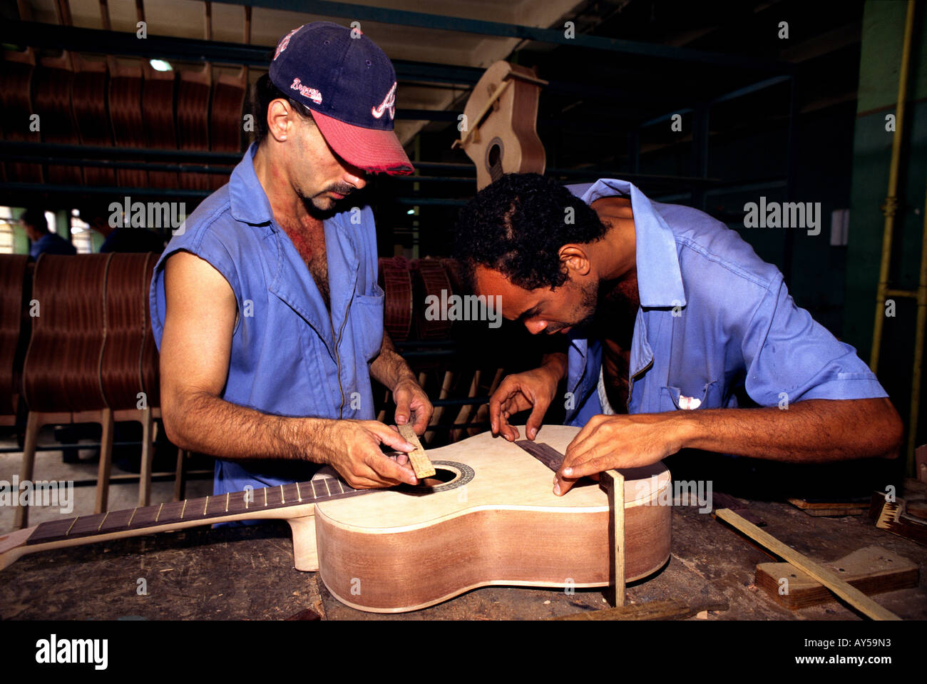 Haban Instrument Cuba The Havana Music Instruments Factory Stock Photo - Alamy