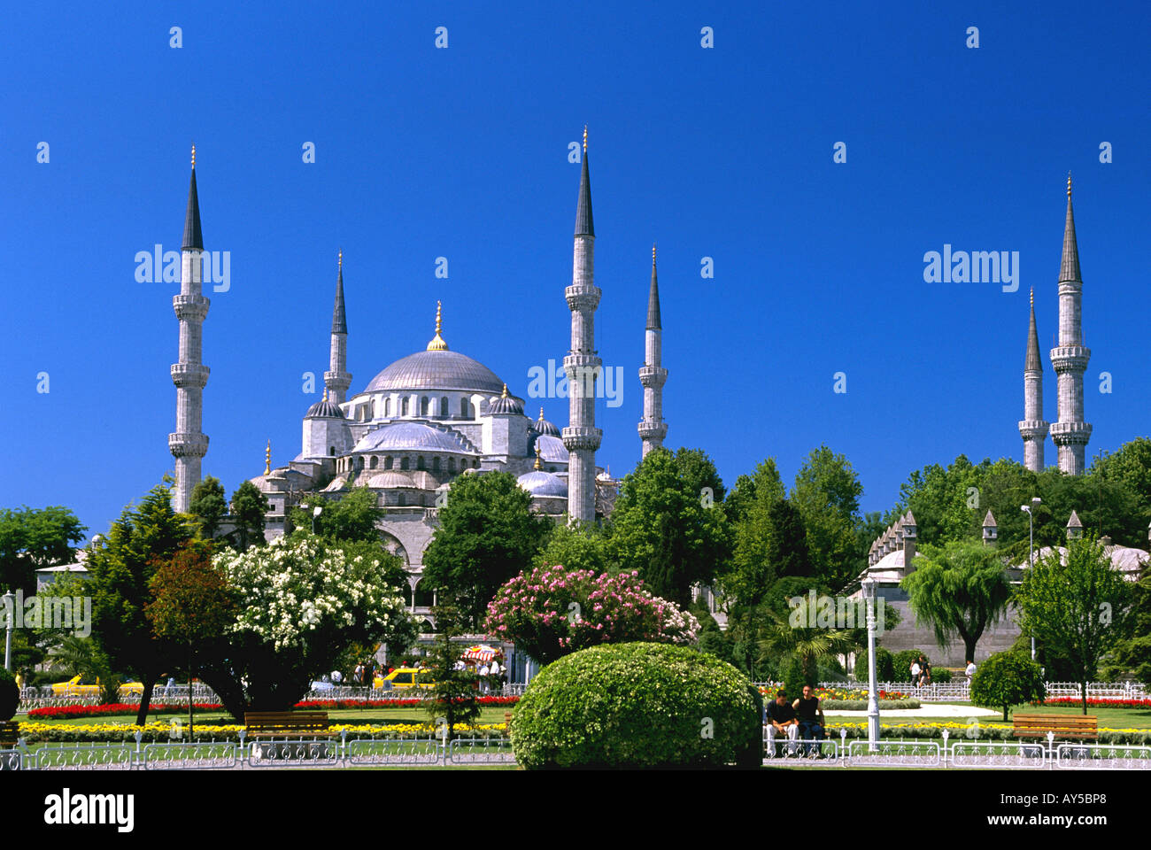 Turkey Istanbul Sultanahmet Quarter The Blue Mosque Stock Photo - Alamy