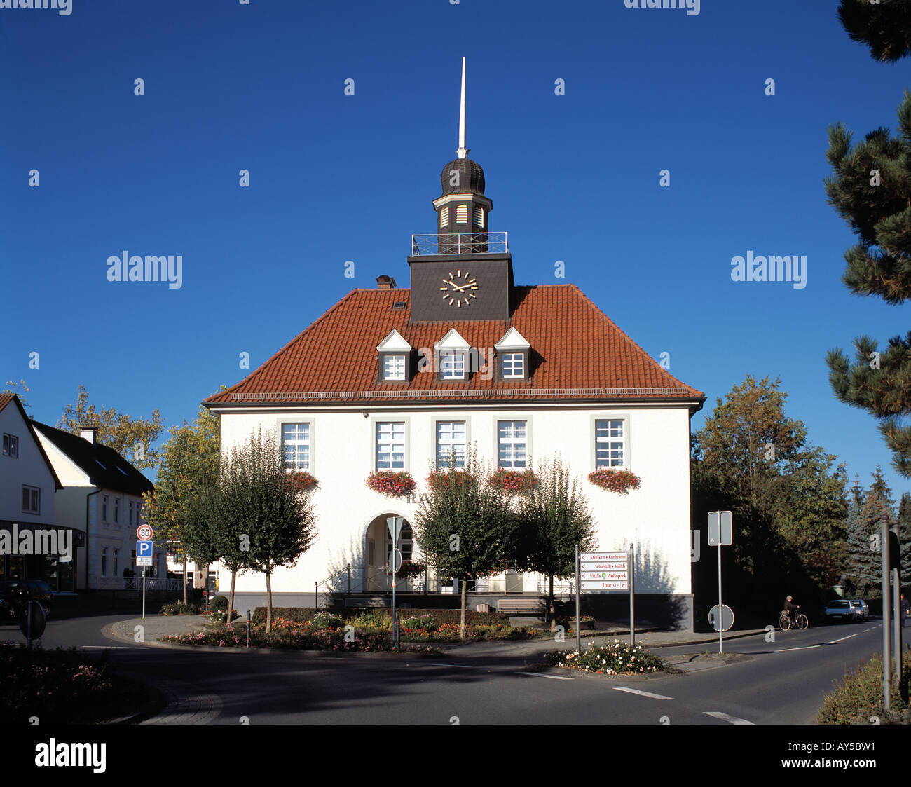 Rathaus in Bad Essen, Hunte, Mittellandkanal, Osnabruecker Land