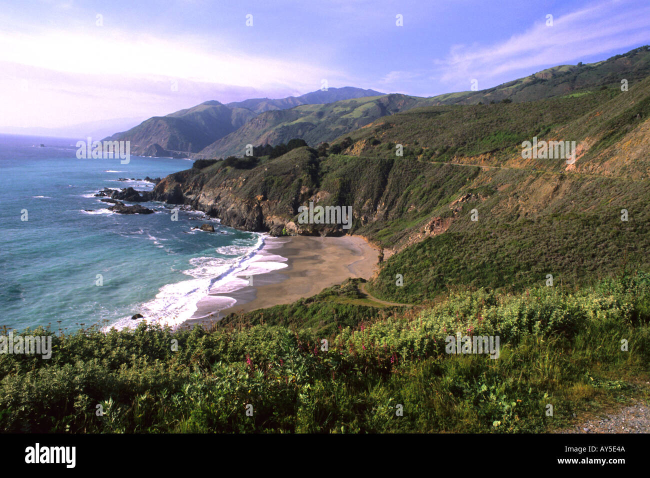Pacific Coast Highway California Route 1 Scenic near Big Sur California ...