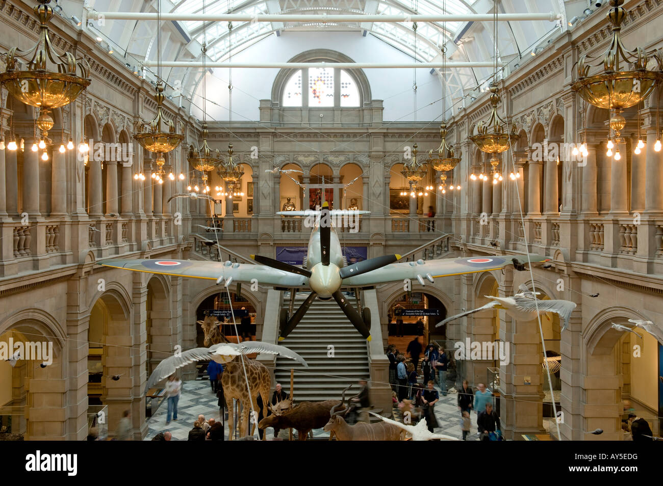 The Kelvingrove Art Gallery is Glasgow and Scotland's premier museum and art gallery Stock Photo