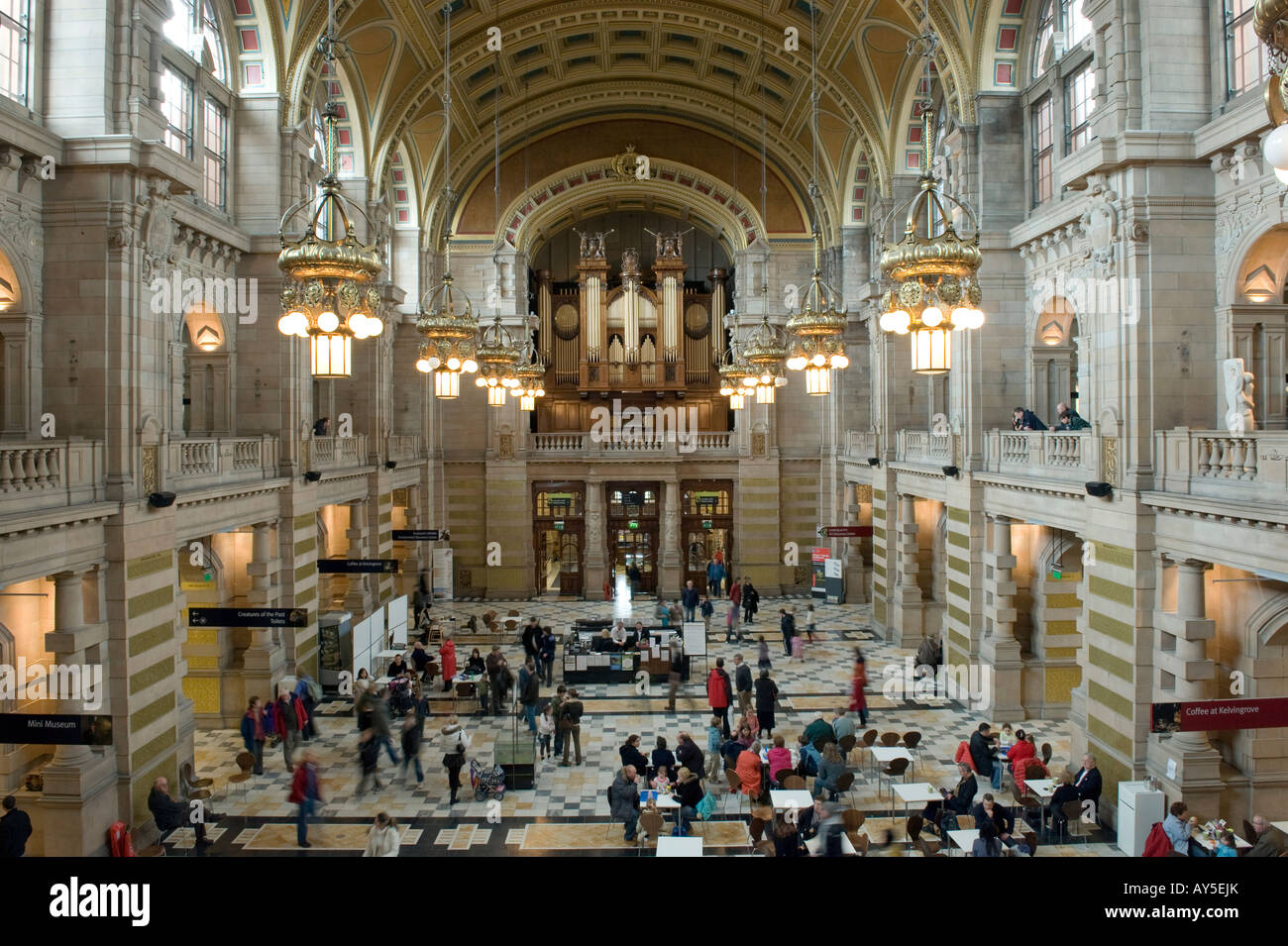 The Kelvingrove Art Gallery is Glasgow and Scotland's premier museum and art gallery Stock Photo