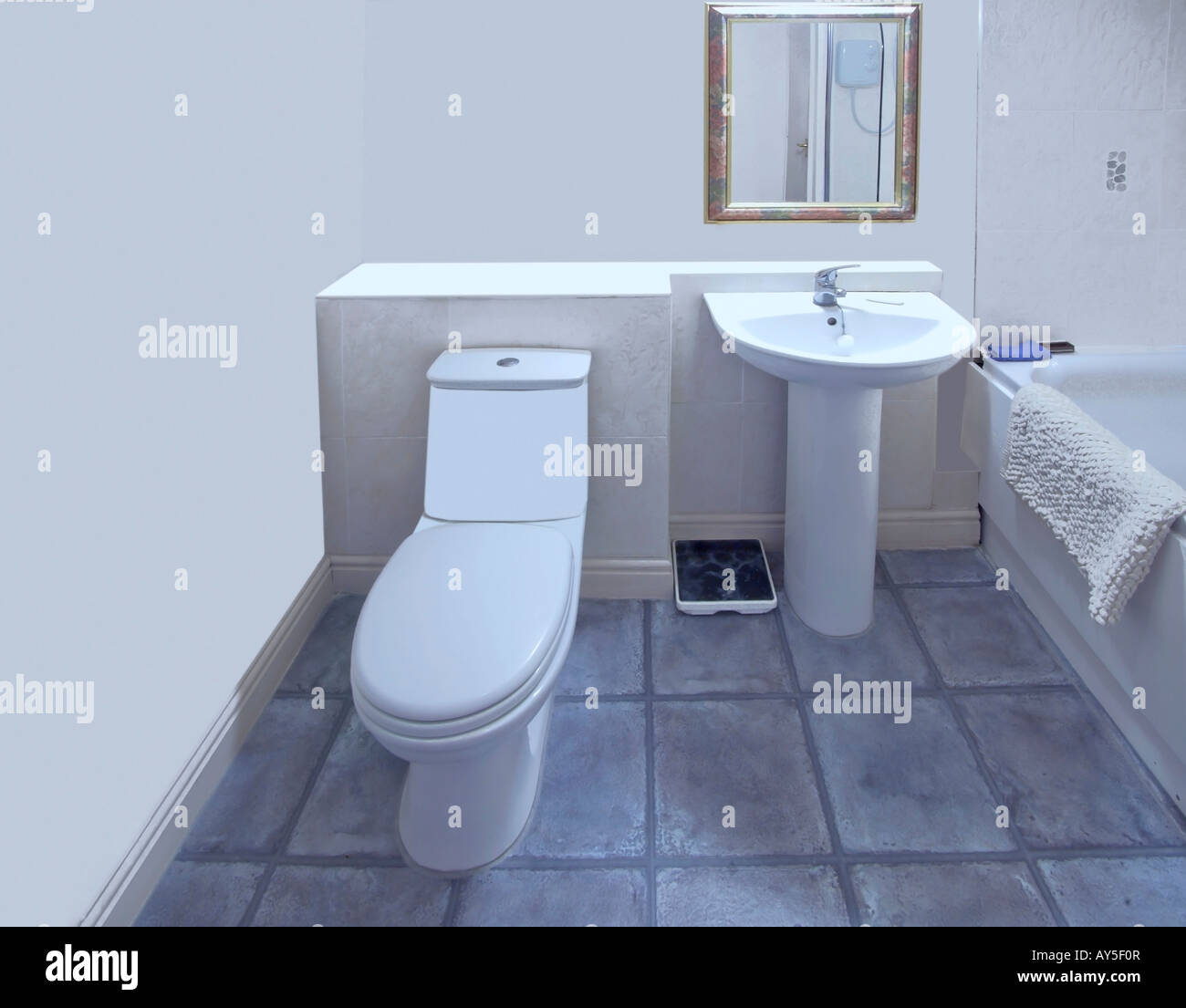 bathroom sink shower loo toilet bath sink Stock Photo Alamy